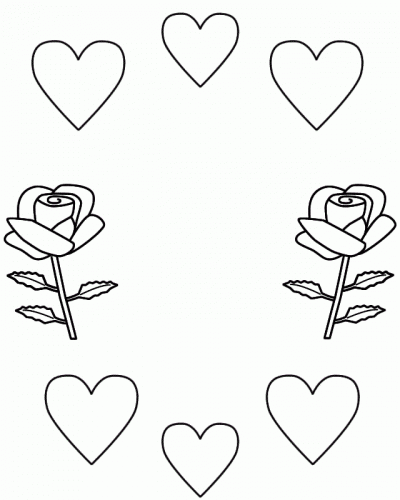 Desenhos de Amor para imprimir e pintar
