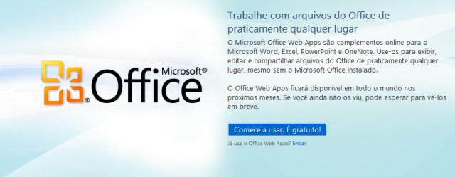Office Web Apps em Português