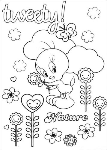 Desenhos do piu piu para colorir