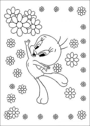 Desenhos do piu piu para colorir