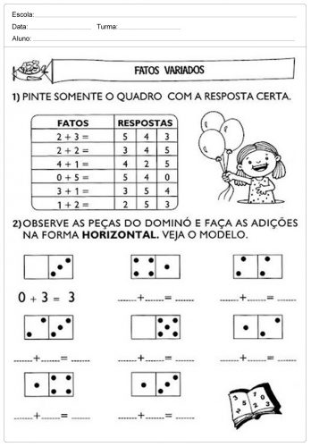 Actividades de matemática para o 1º ciclo