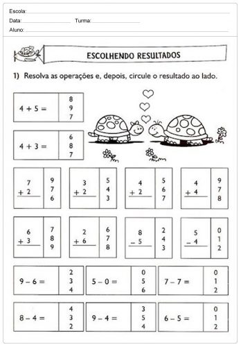 Actividades de matemática para o 1º ciclo