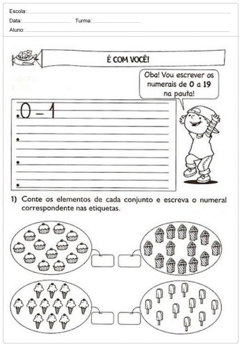 Actividades de matemática para o 1º ciclo