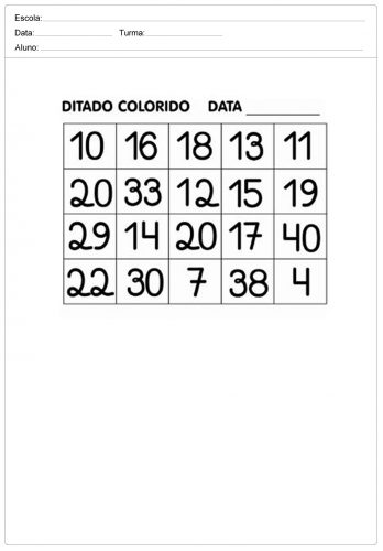 Actividades de matemática para o 1º ciclo