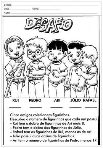 Actividades de matemática para o 1º ciclo