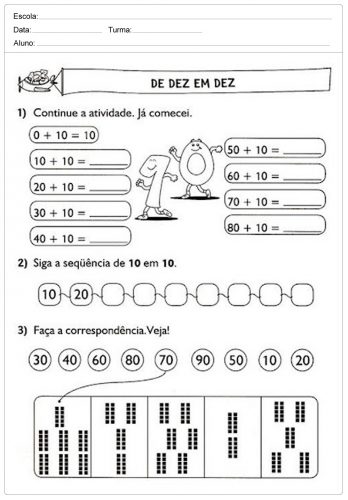 Actividades de matemática para o 1º ciclo