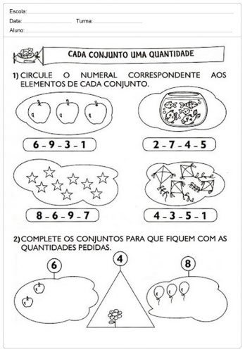 Actividades de matemática para o 1º ciclo