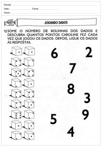 Actividades de matemática para o 1º ciclo