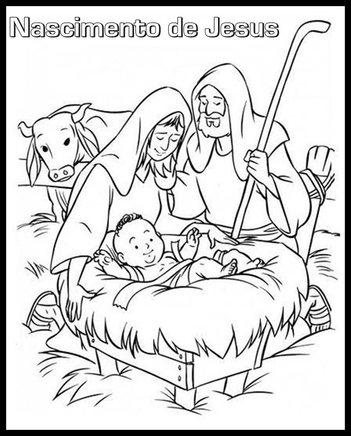 Imagens do nascimento de Jesus para colorir 33 Fichas e Atividades