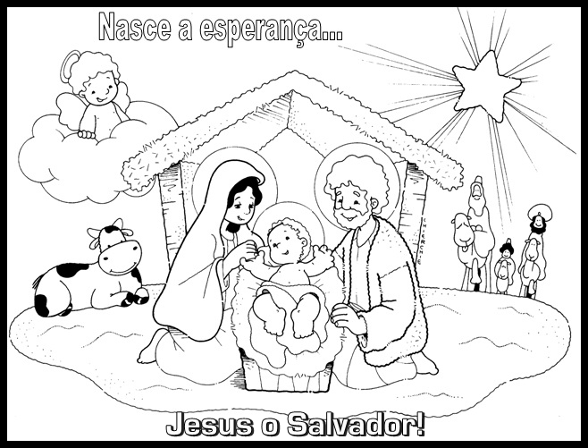Imagens do nascimento de Jesus para colorir 37 Fichas e Atividades