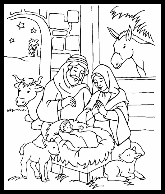 Imagens do nascimento de Jesus para colorir 45 Fichas e Atividades