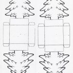 Árvores de Natal para imprimir e colorir