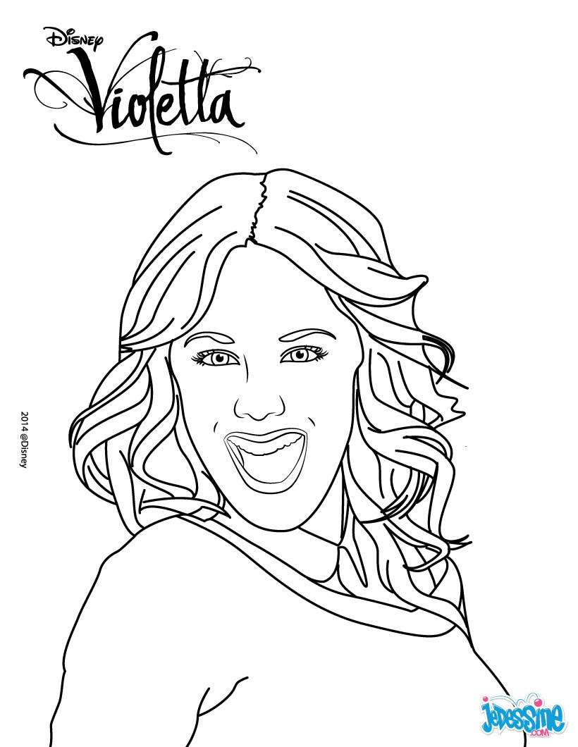 Desenhos para colorir da Violetta