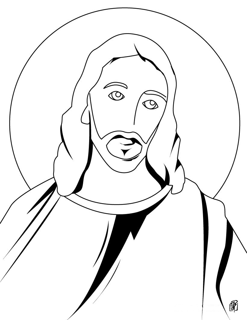 Imagens para pintar de Jesus