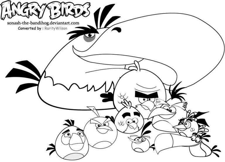 Desenhos do Angry Birds para imprimir e colorir - Educação Online