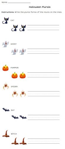 Actividades escolares em Inglês para o Halloween 4