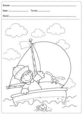 Atividades com barcos para idade pré-escolar