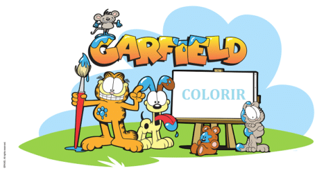 Imagens do Garfield para imprimir e pintar