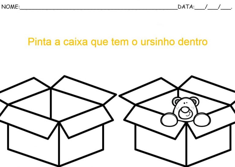 Pré Escolar - Atividades de Educação Infantil - Dentro e Fora ...