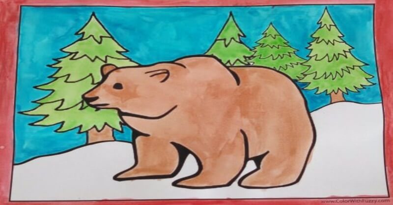 Imagens de ursinhos para imprimir e colorir